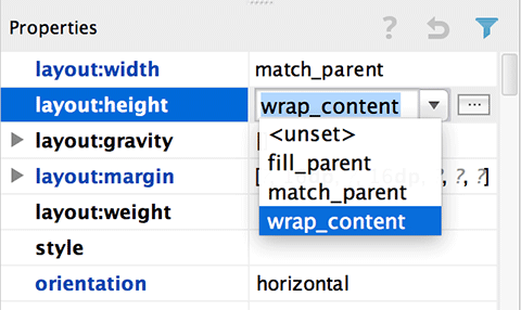 Changing LinearLayout's width and height